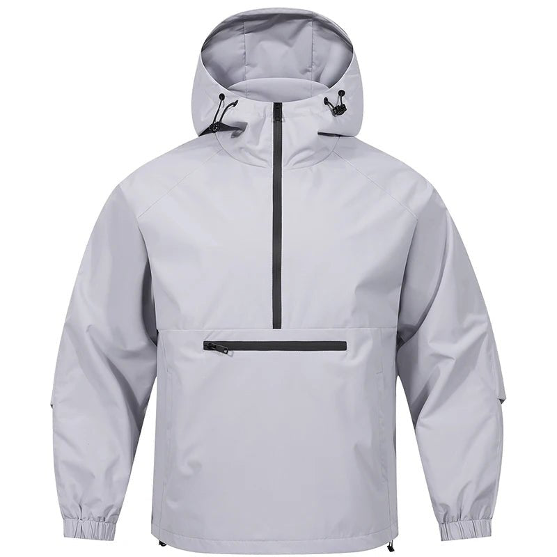 Mens Hooded Softshell Jacket Breathable Outdoor Casual Coat