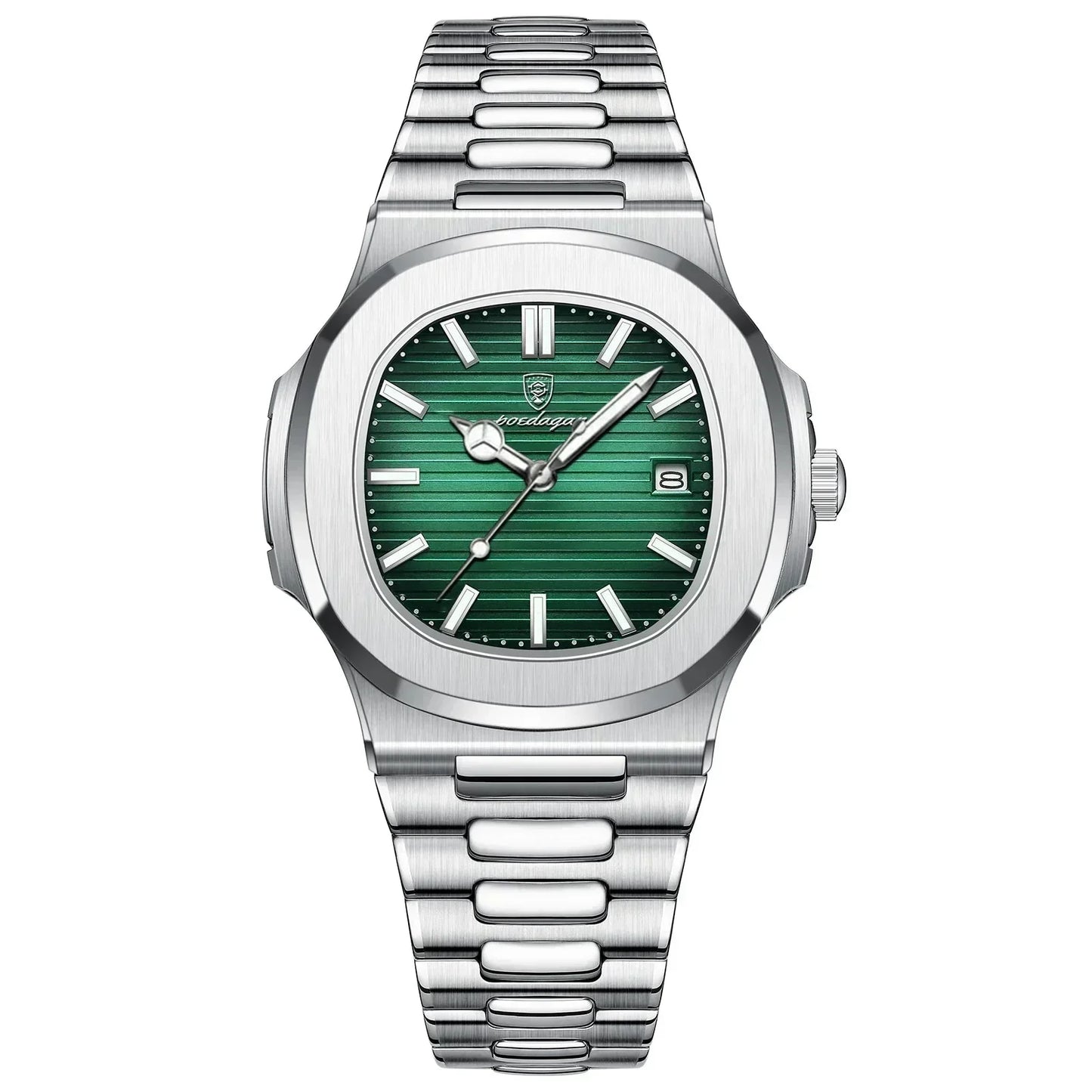 Mens Luxury Quartz Watch Stainless Steel Elegant Wristwatch