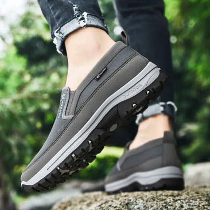 Mens Orthopedic Sneakers Breathable Mesh Slip On Walking Shoes