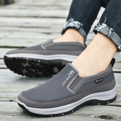 Mens Orthopedic Sneakers Breathable Mesh Slip On Walking Shoes