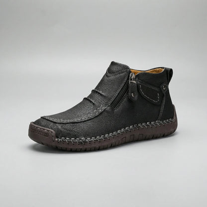 Men's Orthopedic Zip Boots Comfortable High Top Walking Shoes