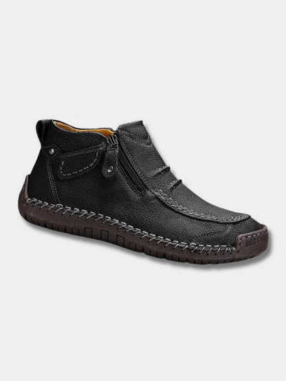 Men's Orthopedic Zip Boots Comfortable High Top Walking Shoes