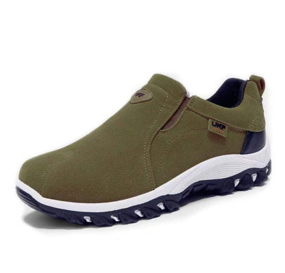Men's Outdoor Walking Shoes Comfortable Slip On Hiking Sneakers