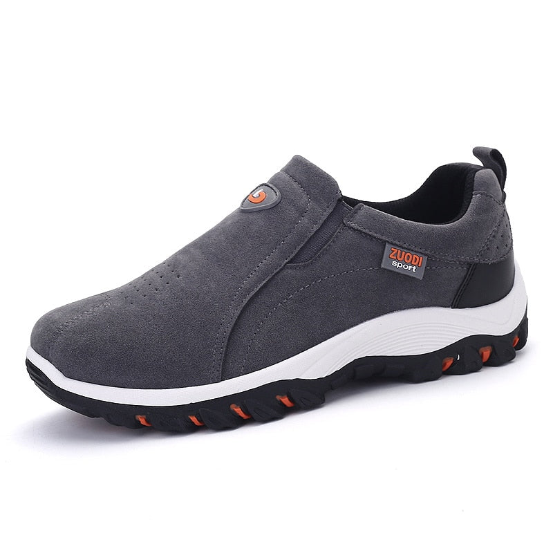 Men's Outdoor Walking Shoes Comfortable Slip On Hiking Sneakers