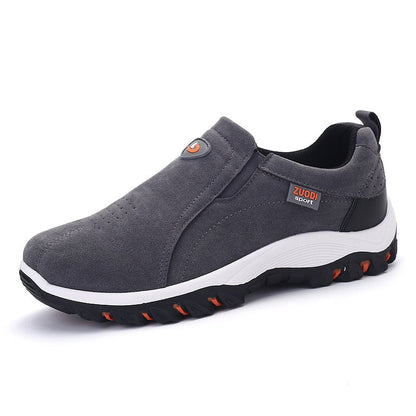 Men's Outdoor Walking Shoes Comfortable Slip On Hiking Sneakers
