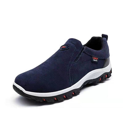 Men's Outdoor Walking Shoes Comfortable Slip On Hiking Sneakers