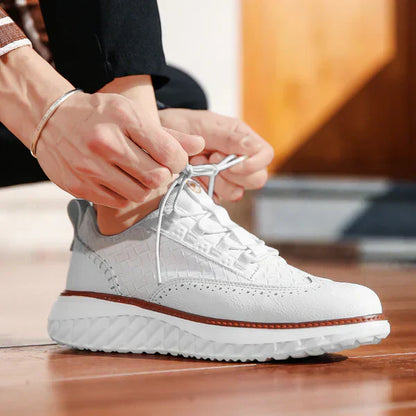 Men's Oxford Comfort Sneakers Breathable Orthopedic Casual Shoes