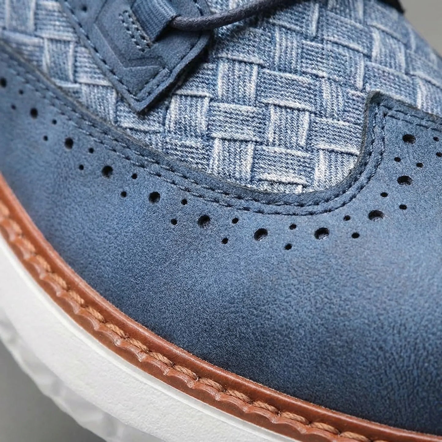 Men's Oxford Comfort Sneakers Breathable Orthopedic Casual Shoes