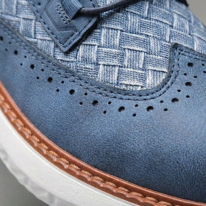 Men's Oxford Comfort Sneakers Breathable Orthopedic Casual Shoes