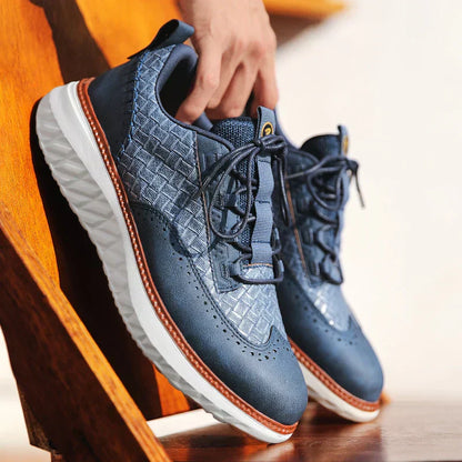 Men's Oxford Comfort Sneakers Breathable Orthopedic Casual Shoes