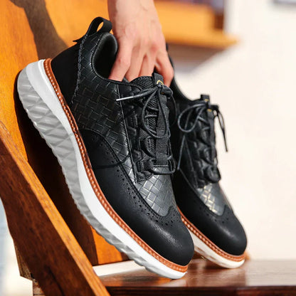 Men's Oxford Comfort Sneakers Breathable Orthopedic Casual Shoes