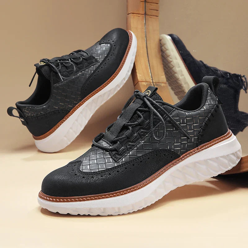 Men's Oxford Comfort Sneakers Breathable Orthopedic Casual Shoes