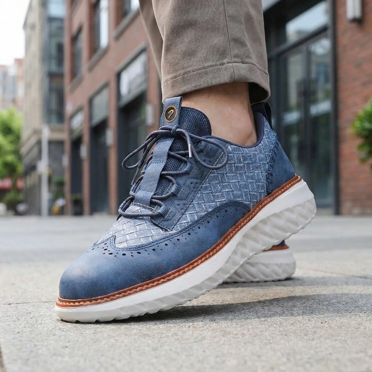Men's Oxford Comfort Sneakers Breathable Orthopedic Casual Shoes
