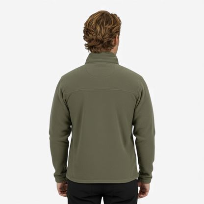 Mens Polar Fleece Winter Jacket Slim Fit Outdoor Thermal Coat