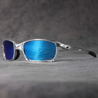 Mens Polarized Sports Sunglasses Lightweight Metal Outdoor Eyewear