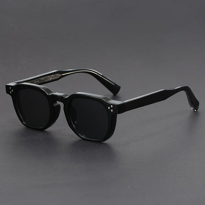 Men's Polygon Retro Sunglasses Full Frame Boho Style