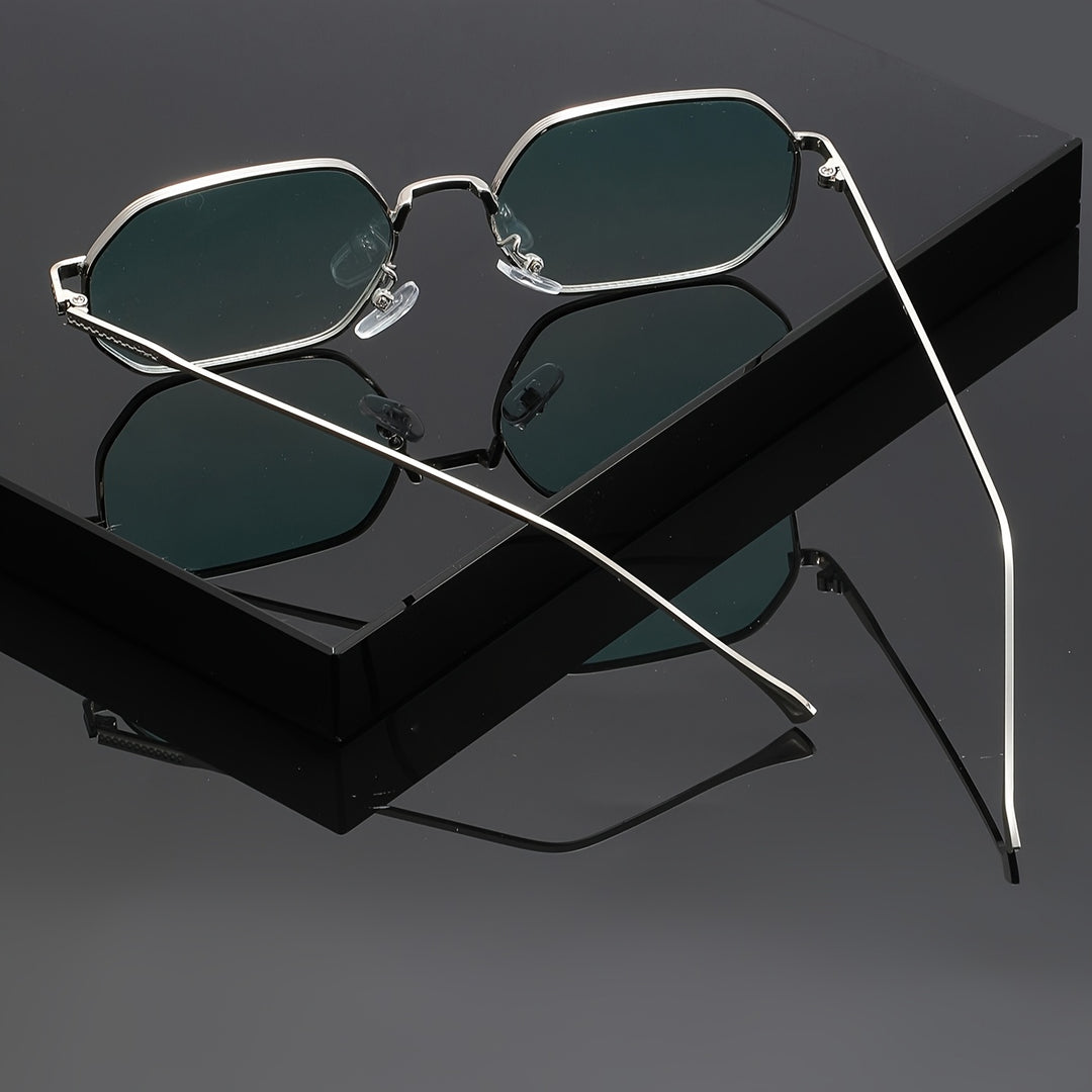 Mens Retro Polygon Sunglasses Vintage Geometric Fashion Eyewear