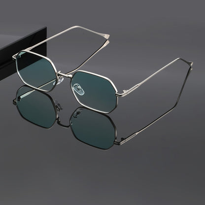 Mens Retro Polygon Sunglasses Vintage Geometric Fashion Eyewear