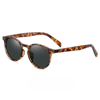 Mens Retro Round Sunglasses Polarized Vintage UV400 Eyewear