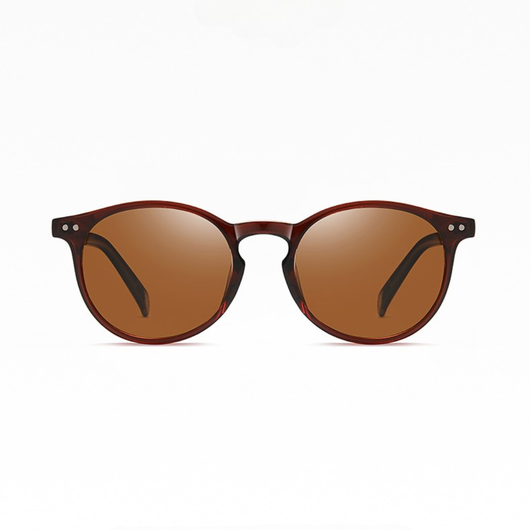 Mens Retro Round Sunglasses Polarized Vintage UV400 Eyewear