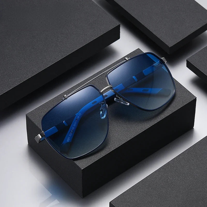 Mens Retro Sunglasses Geometric Minimalist Summer Eyewear