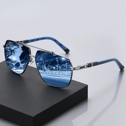Mens Retro Sunglasses Geometric Minimalist Summer Eyewear