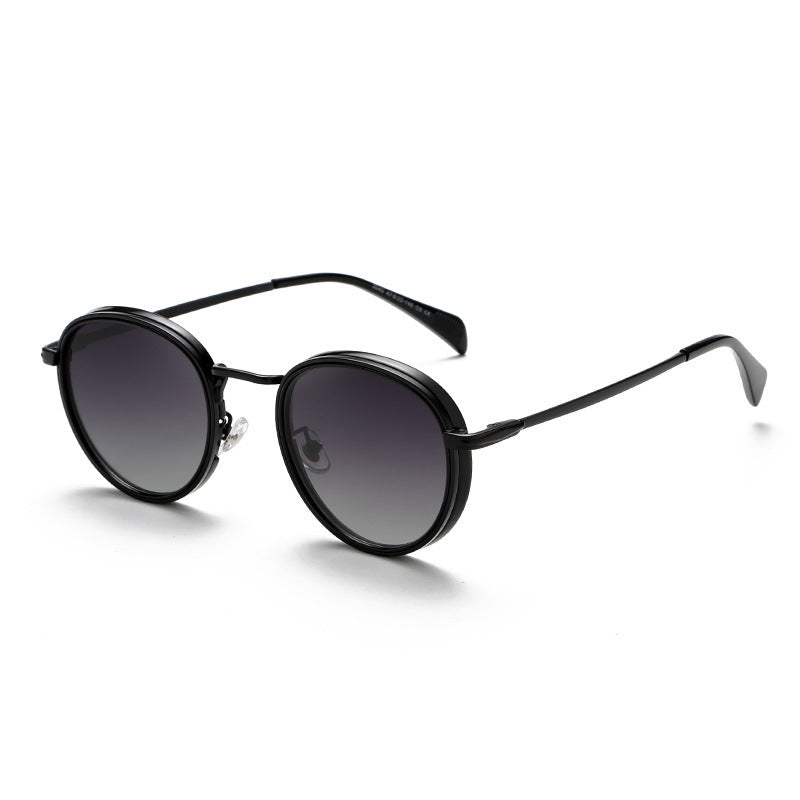 Mens Round Sunglasses Classic UV Protection Casual Eyewear