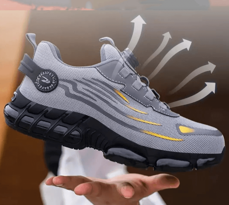 Mens Safety Work Shoes Steel Toe Kevlar Sole Anti Slip Lightweight