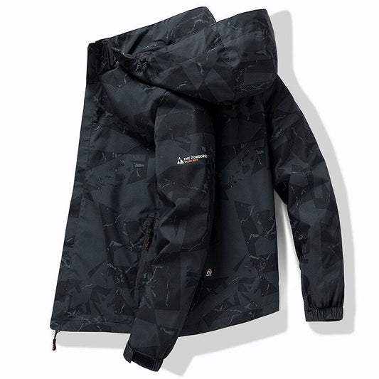 Mens Ski Jacket Hooded Winter Windproof Outdoor Coat