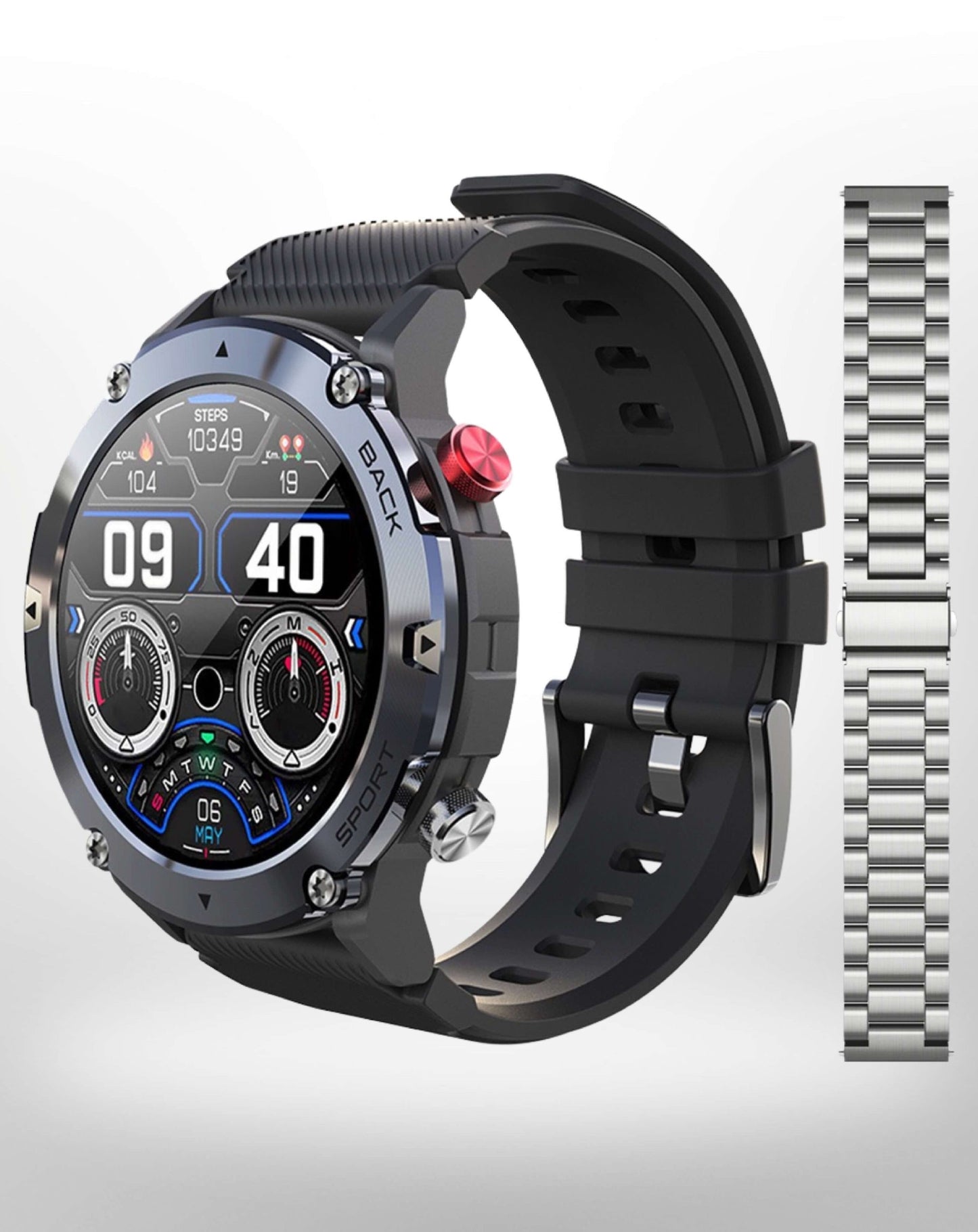 Mens Smart Fitness Watch Bluetooth Health Tracker