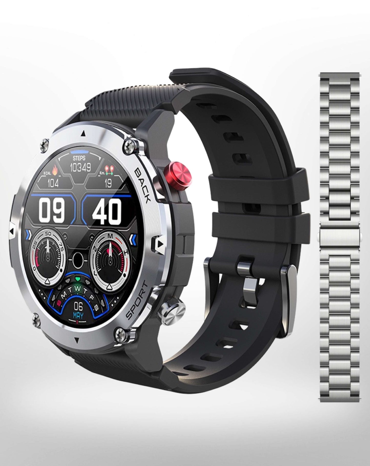 Mens Smart Fitness Watch Bluetooth Health Tracker