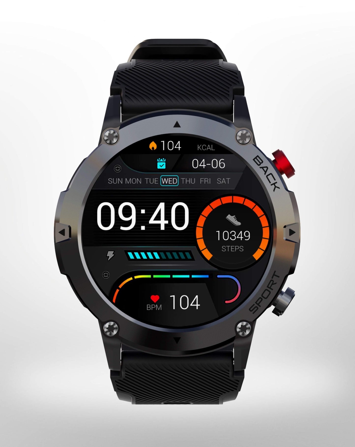 Mens Smart Fitness Watch Bluetooth Health Tracker