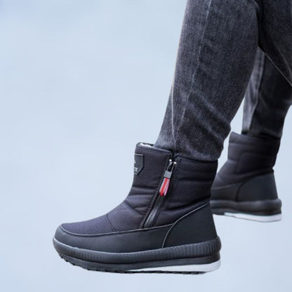 Mens Snow Boots Insulated Winter Leather Footwear