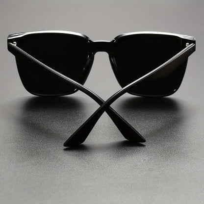 Mens Square Sunglasses Rivet Detail Casual Outdoor Eyewear
