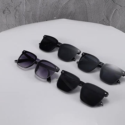 Mens Square Sunglasses Rivet Detail Casual Outdoor Eyewear