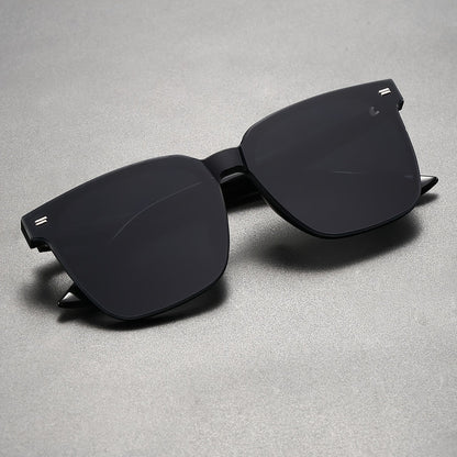 Mens Square Sunglasses Rivet Detail Casual Outdoor Eyewear
