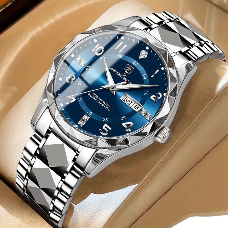 Mens Titanium Sports Watch Waterproof Chronograph Digital Analog Multifunction