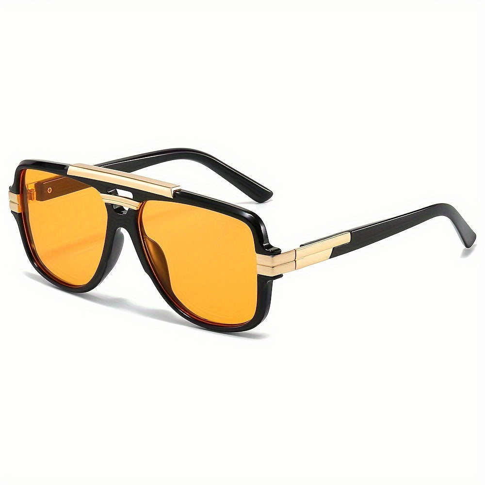Mens Vintage Aviator Glasses Retro Alloy Fashion Eyewear
