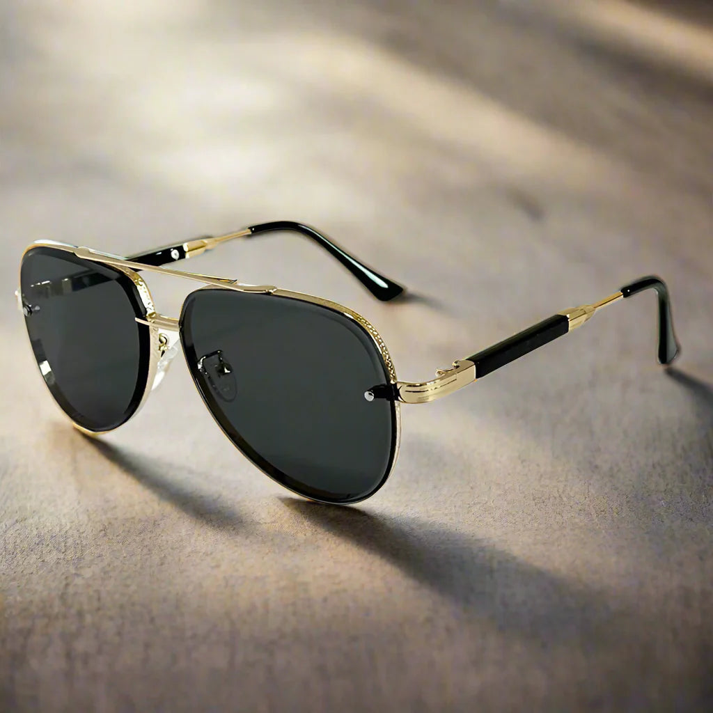 Mens Vintage Oval Sunglasses Polarized UV400 Retro Eyewear