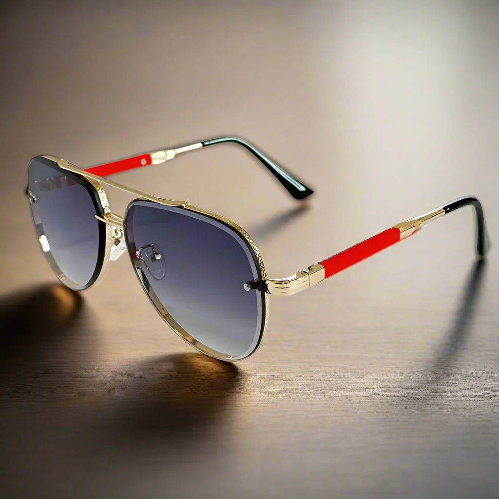 Mens Vintage Oval Sunglasses Polarized UV400 Retro Eyewear