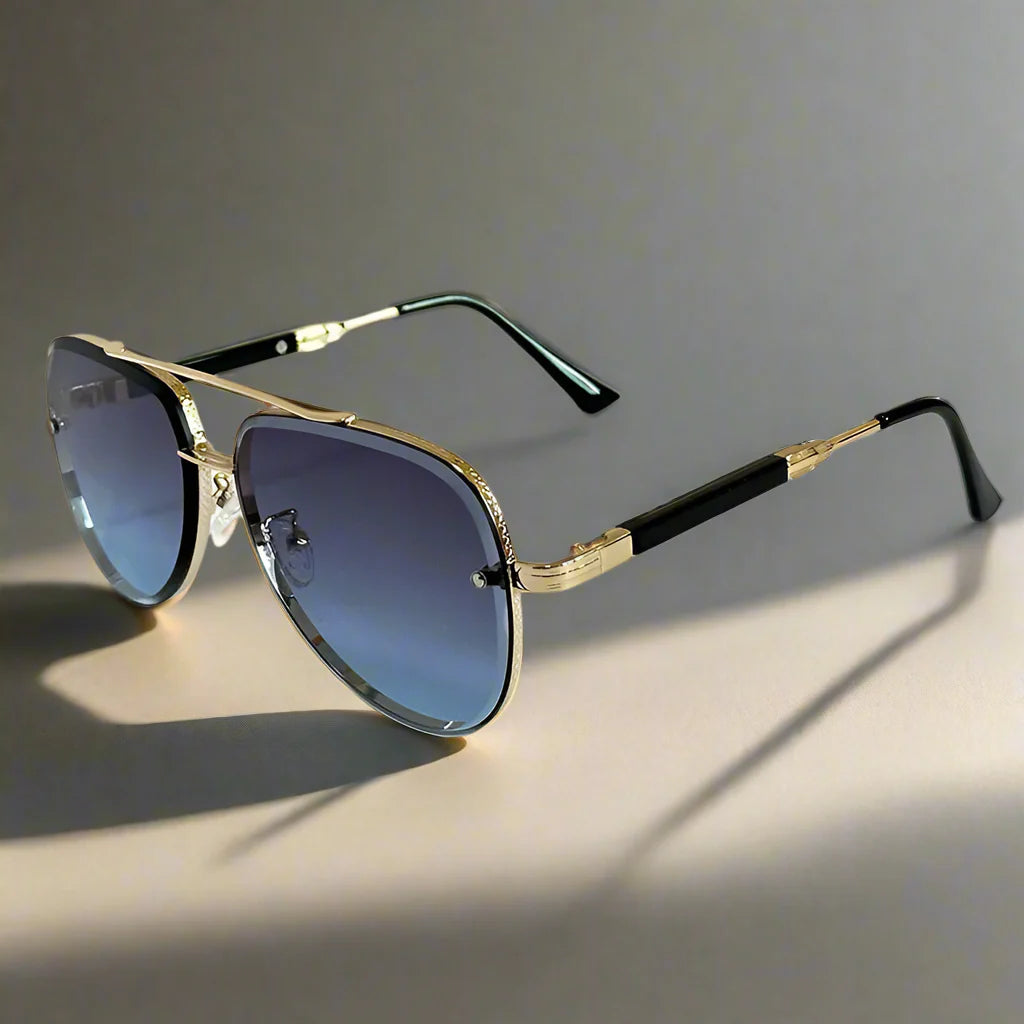 Mens Vintage Oval Sunglasses Polarized UV400 Retro Eyewear
