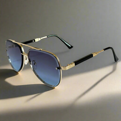 Mens Vintage Oval Sunglasses Polarized UV400 Retro Eyewear