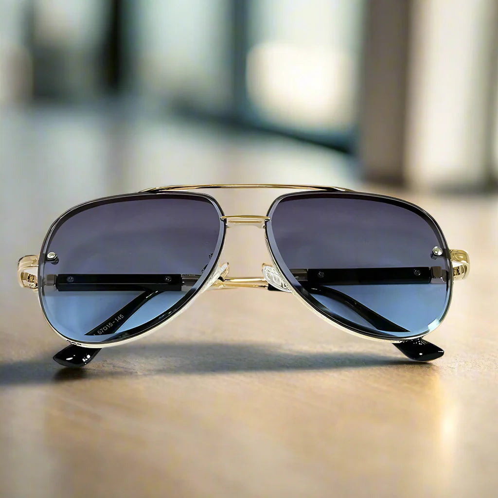 Mens Vintage Oval Sunglasses Polarized UV400 Retro Eyewear