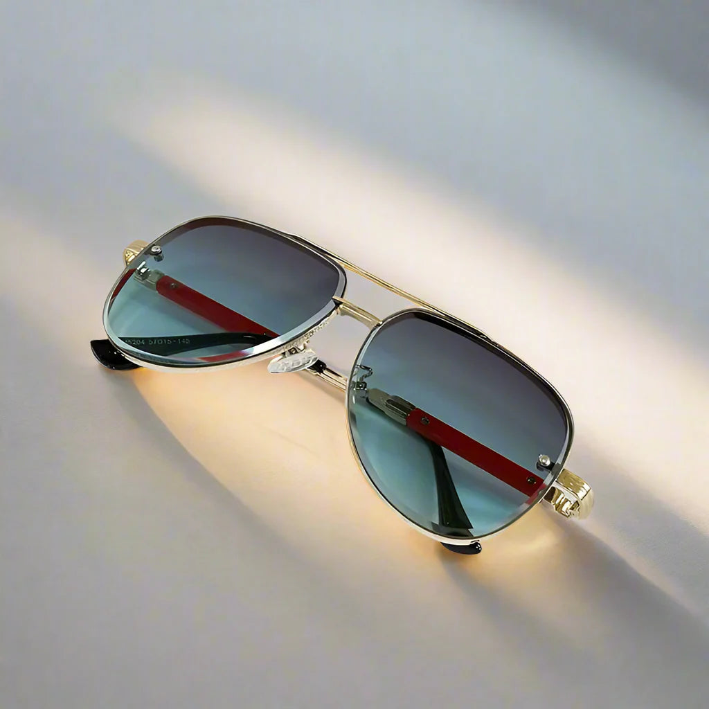 Mens Vintage Oval Sunglasses Polarized UV400 Retro Eyewear
