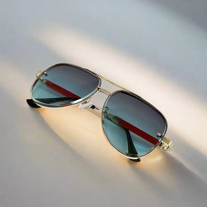 Mens Vintage Oval Sunglasses Polarized UV400 Retro Eyewear