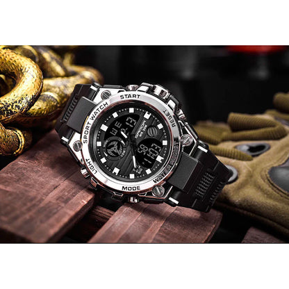 Military Sports Watch Waterproof Analog Digital Wristwatch