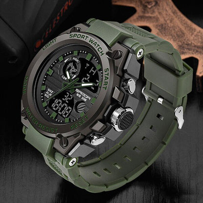 Military Sports Watch Waterproof Analog Digital Wristwatch