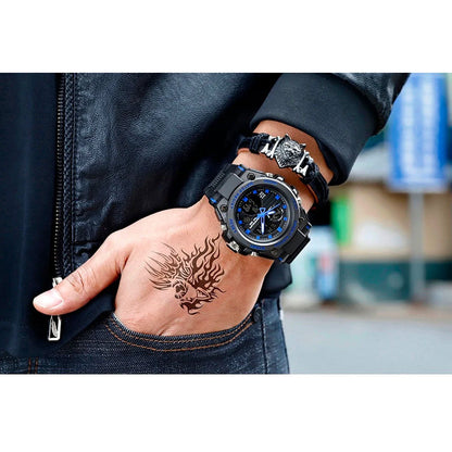 Military Sports Watch Waterproof Analog Digital Wristwatch