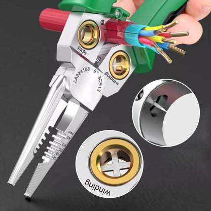 Multifunction Wire Stripper Cutter Tool Precision Cable Stripping Pliers