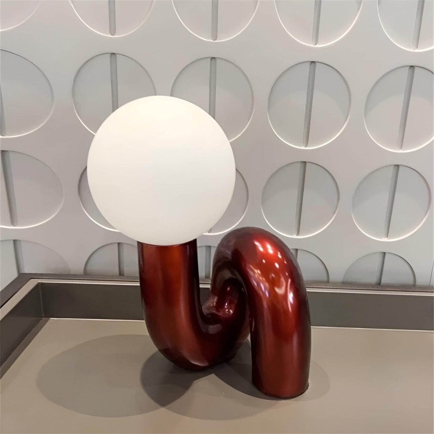 Nordic Glass Table Lamp Wireless Charging Desk Light